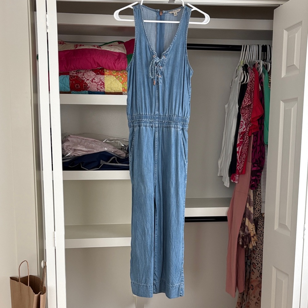 Calvin Klein Jeans Blue Wide Leg Jumpsuit